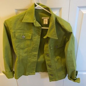 Women’s Light Green Button-Up Jacket S